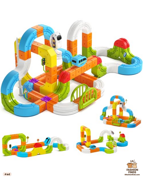 Electric Train Set STEM Track Building Toys