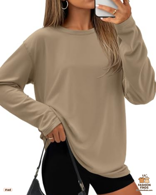 Oversized Long Sleeve Casual Tee