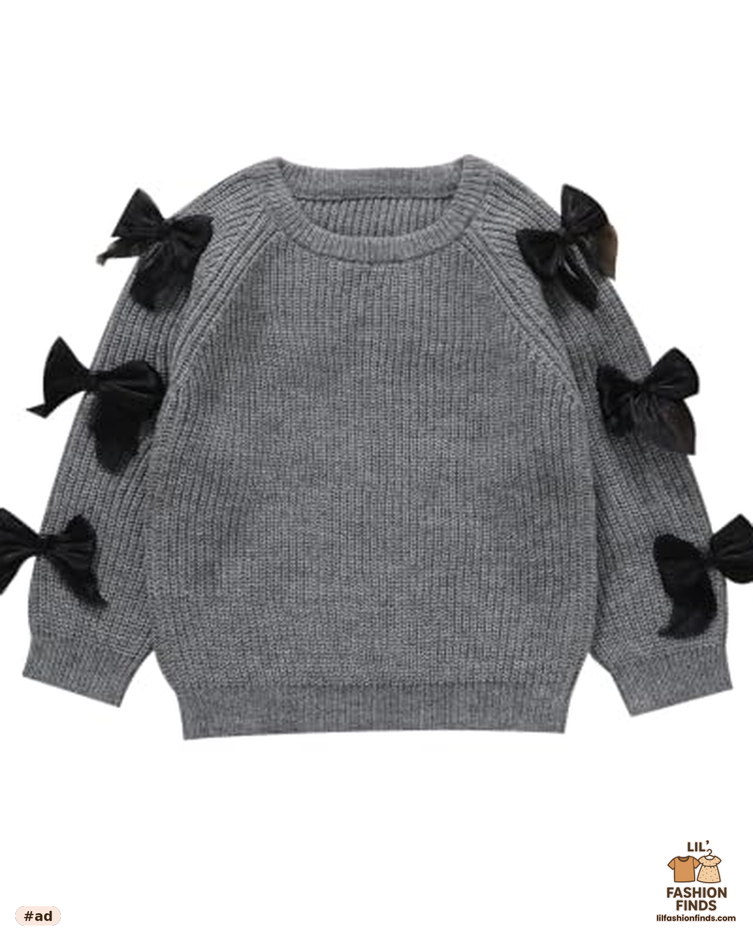 Little Girl Bow Sweater