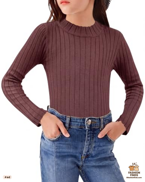 Long Sleeve Half Turtleneck Sweater