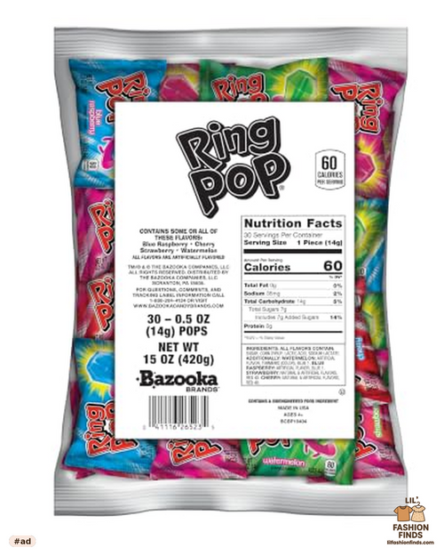 Ring Pop Candy Lollipops
